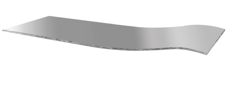 Schéma 3D d'une couche de colle pour un adhésif