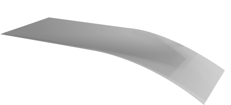 Schéma 3D d'un protecteur papier pour un adhésif