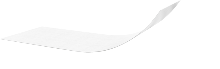 Schéma 3D d'un protecteur siliconé blanc pour un adhésif