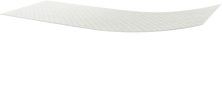 Schéma 3D d'un liner non-tissé d'un adhésif médical