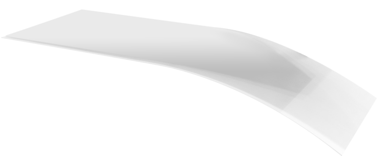 Schéma 3D d'un protecteur papier pour un adhésif médical
