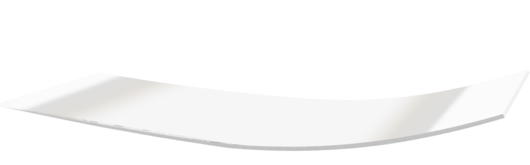 Schéma 3D d'un support en mousse blanche pour un adhésif